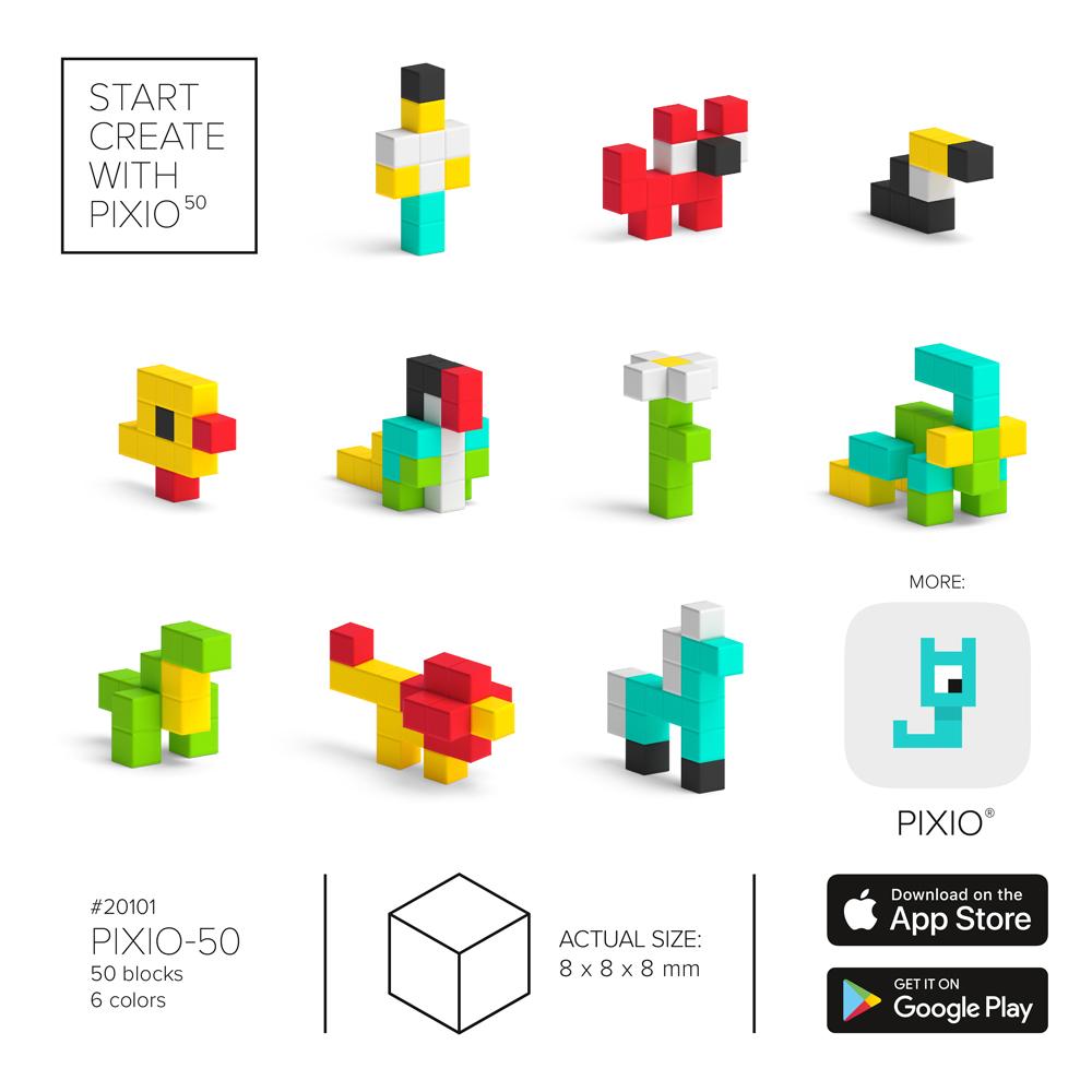PIXIO Magnetic 50 Blocks