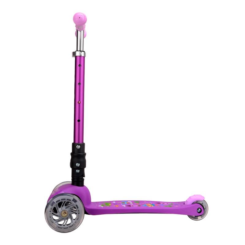 بولد كيوب - سكوتر ثلاثي العجلات قابل للطي لون أرجواني