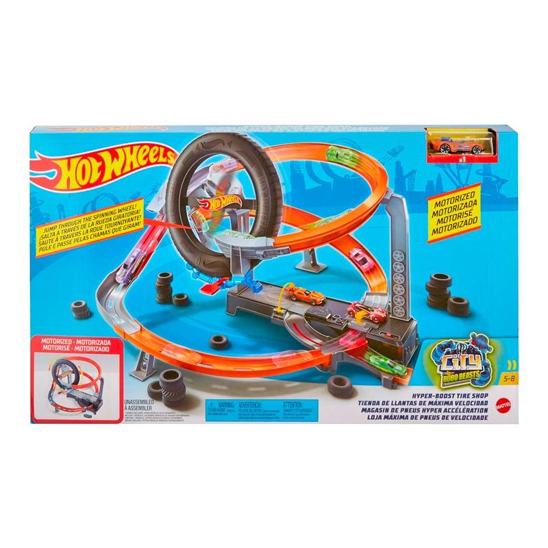 Hot Wheels City Robo Beasts Hyper-Boost Tire Shop