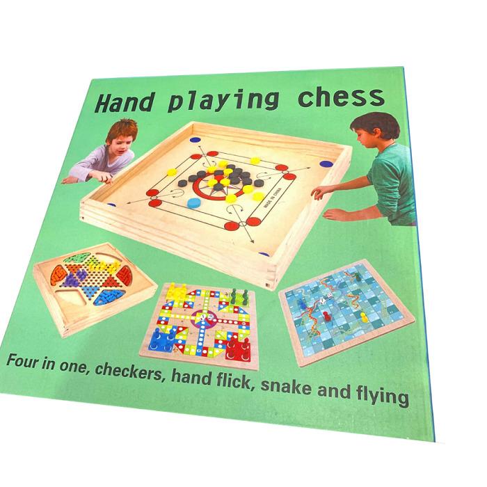 مجموعة ألعاب الطاولة 4 في 1