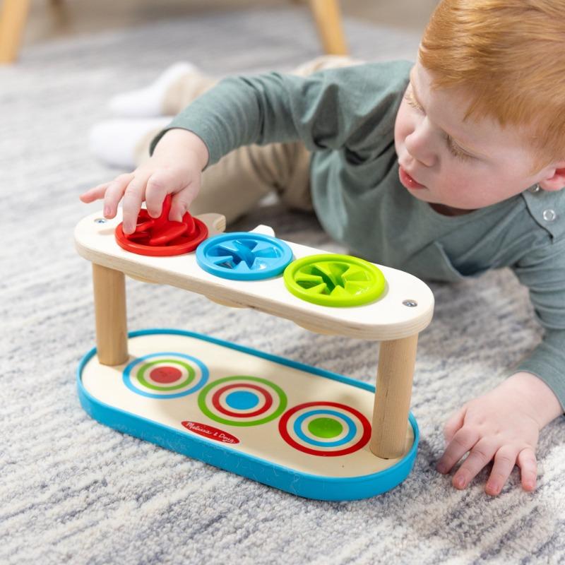 Melissa and Doug Match & Push Spinning Tops