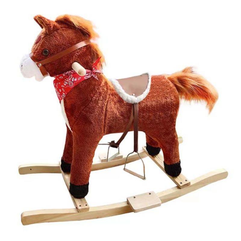 Wooden Rocking Horse Small Size - Brown