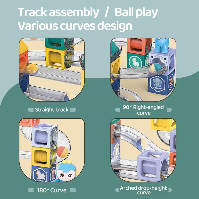 Dige Magnetic Marble Run Set - 52pcs