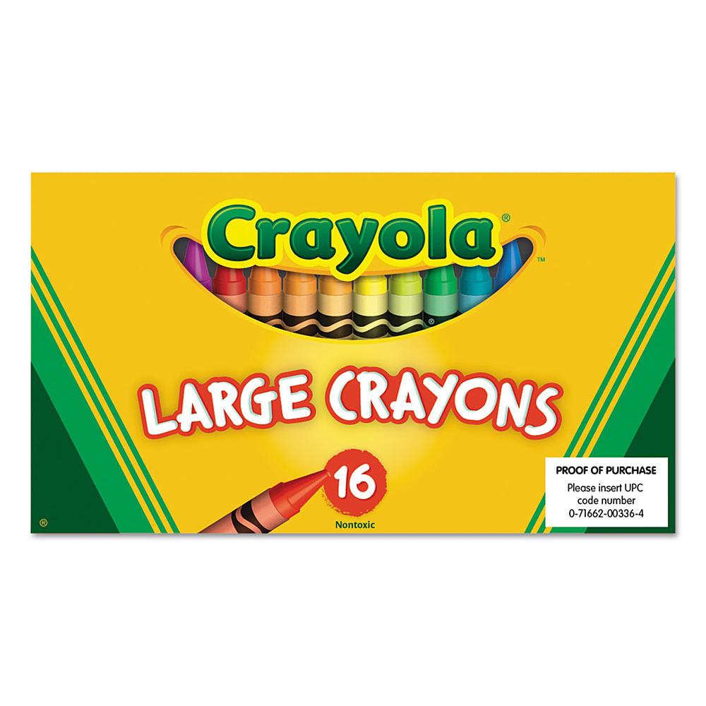 Crayola Large Crayons - 16 Colors