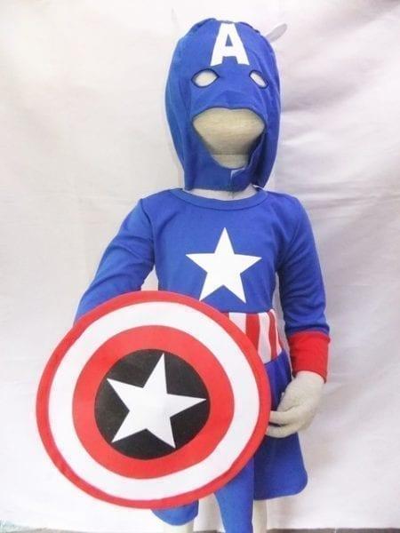 زي كابتن اميريكا للبنات 120-254 سم