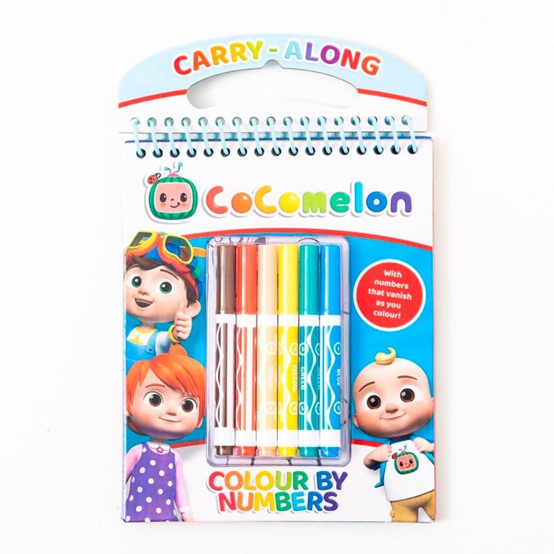 Cocomelon Colour By Numbers Set Carry Along