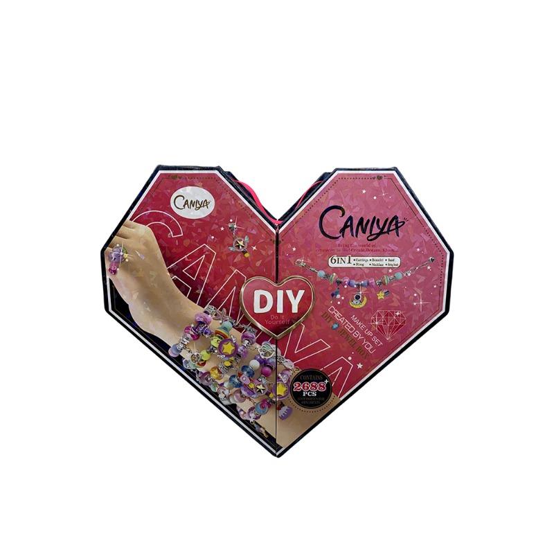 صندوق مجوهرات على شكل قلب خوخي مزدوج الفتح يمكنك صنعه بنفسك