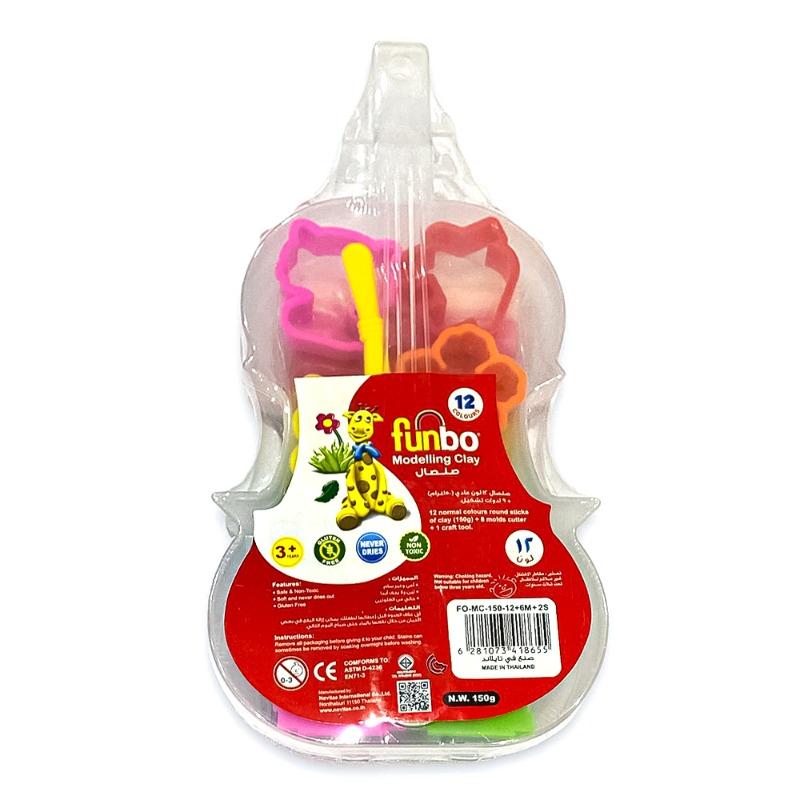فنبو - صلصال موديلينج الملون 12 لون
