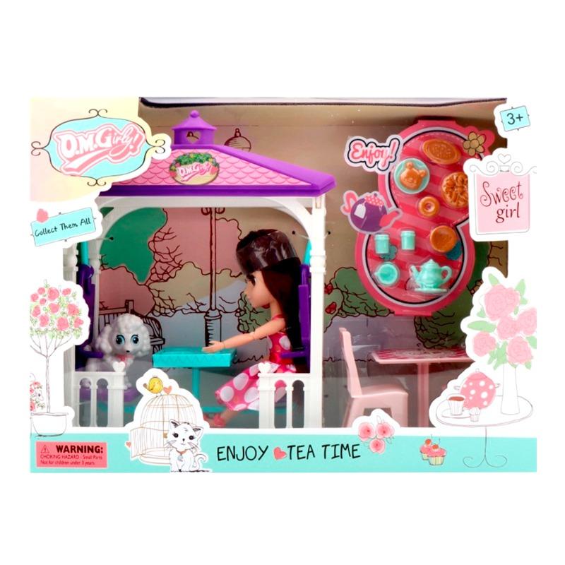 Doll Set With Pavillion