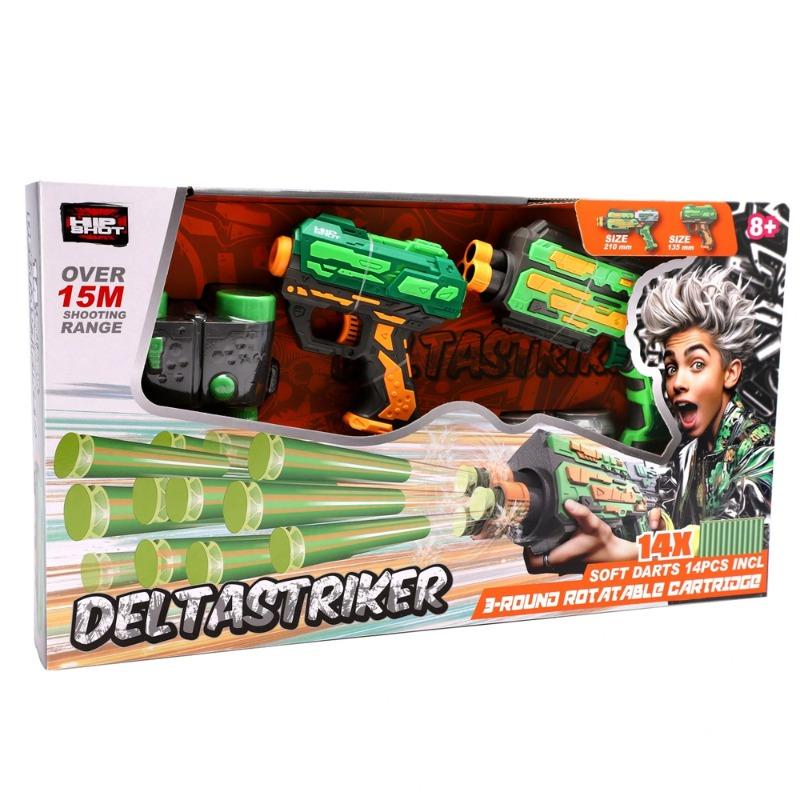 هيب شوت كومبو ديلتاسترايكر مسدسان و14 دارت
