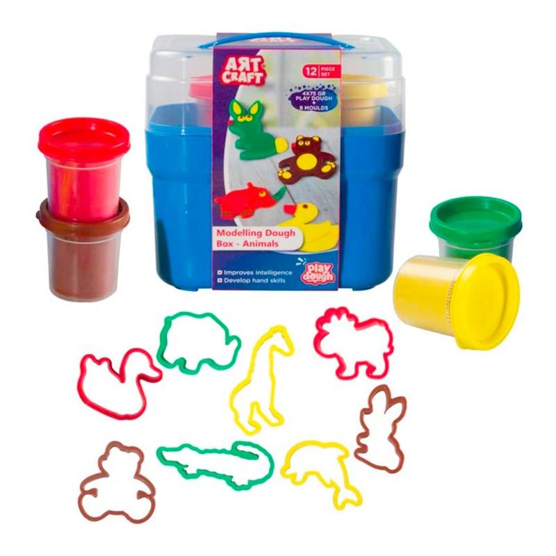 آرت كرافت - صندوق صلصال التشكيل - ازرق