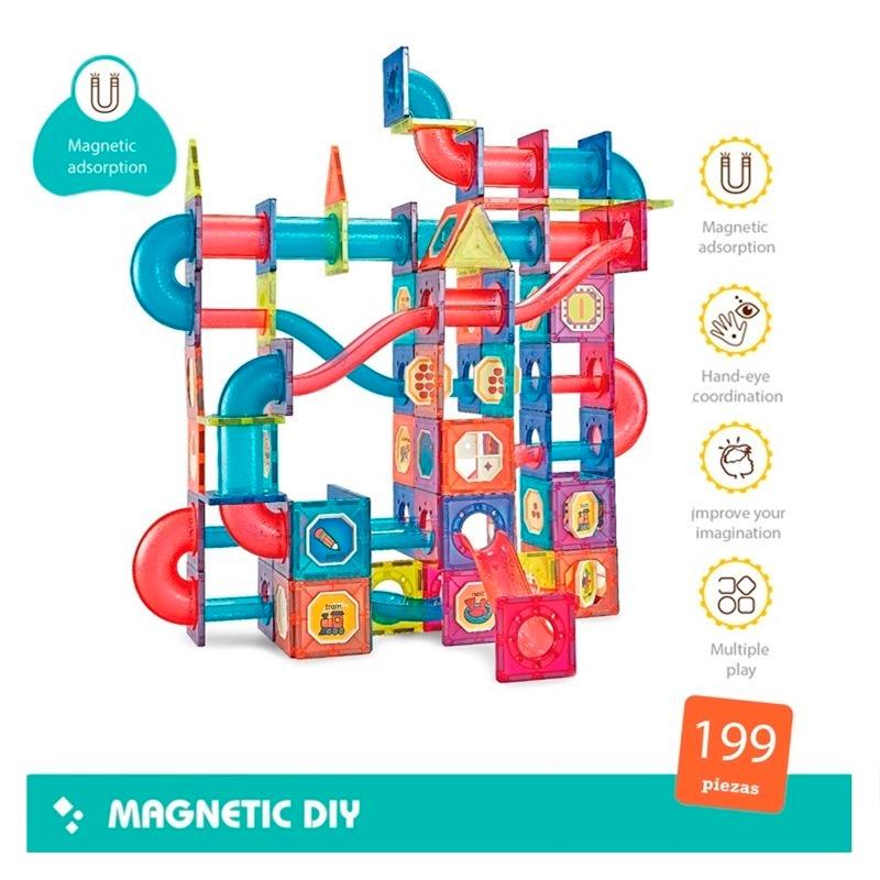 شينغو - مكعبات بناء مغناطيسية مقاس 7.5 سم 199 قطعة