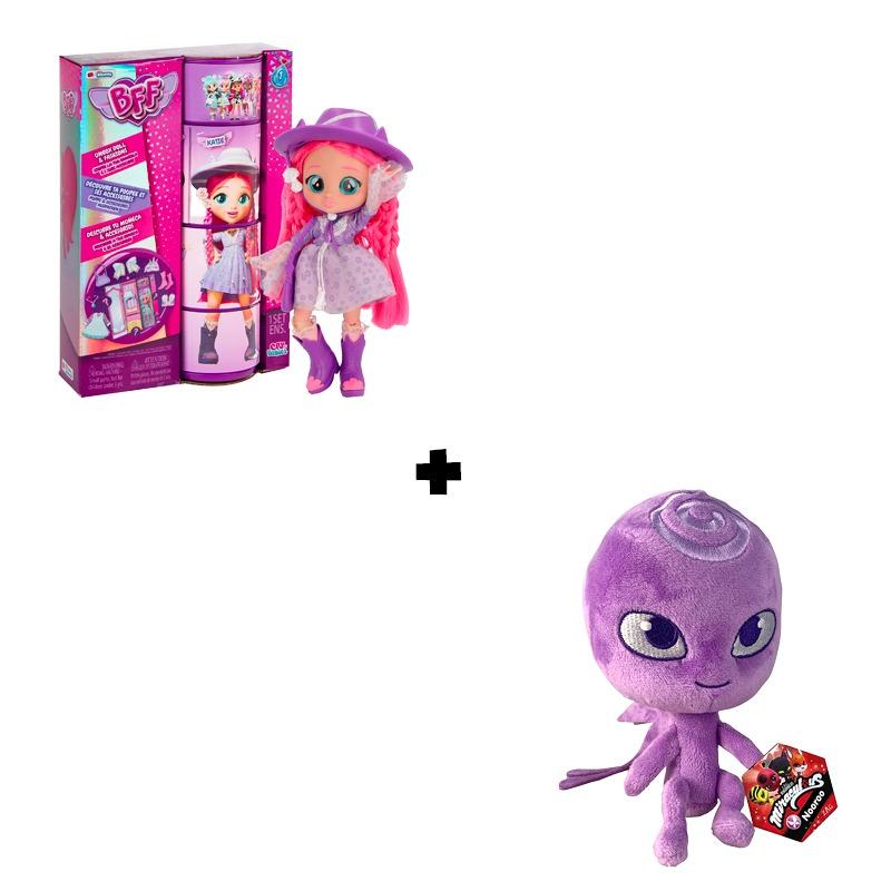 باقة دمى الصديقات (دمية بي إف إف كاتي 8 إنش + دمية إسينشال كلاود هيروز)