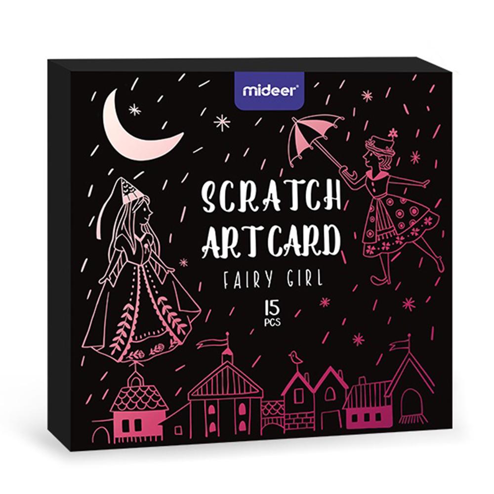 Mideer Scratch Art Card-Fairy Girl