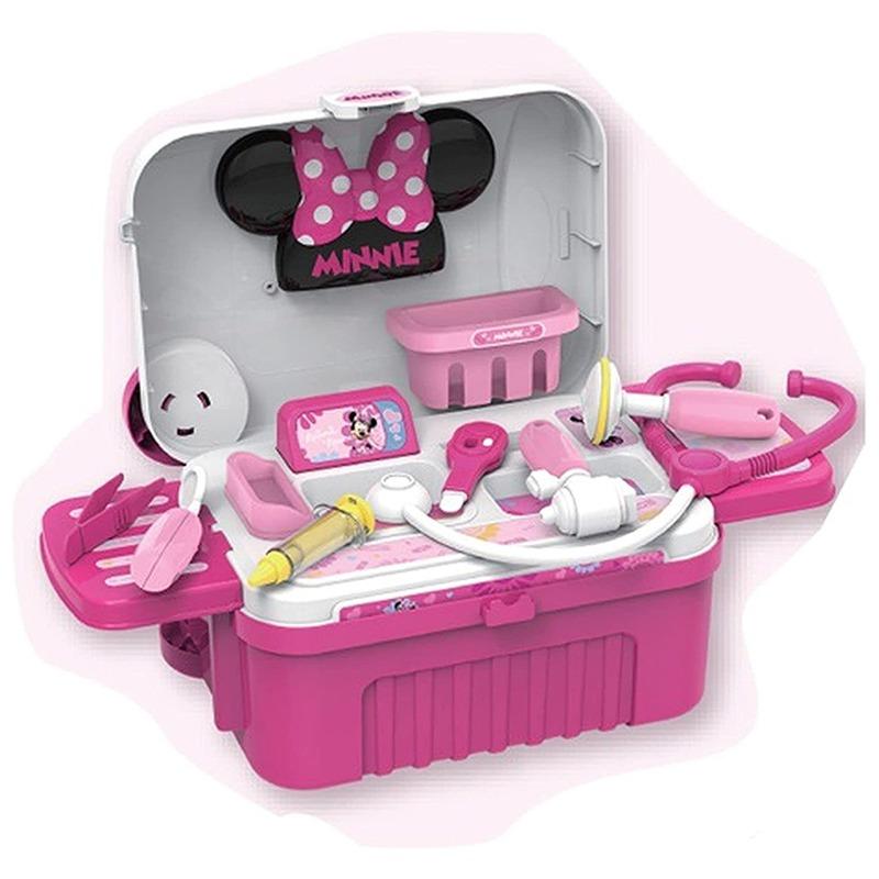 Disney Minnie Mouse Doctor Set Trolley Case 3 In 1