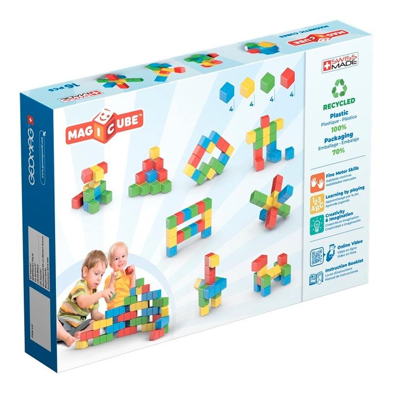 جيوماج - مجموعة مكعبات ماجيكوب الإبداعية 16 قطعة