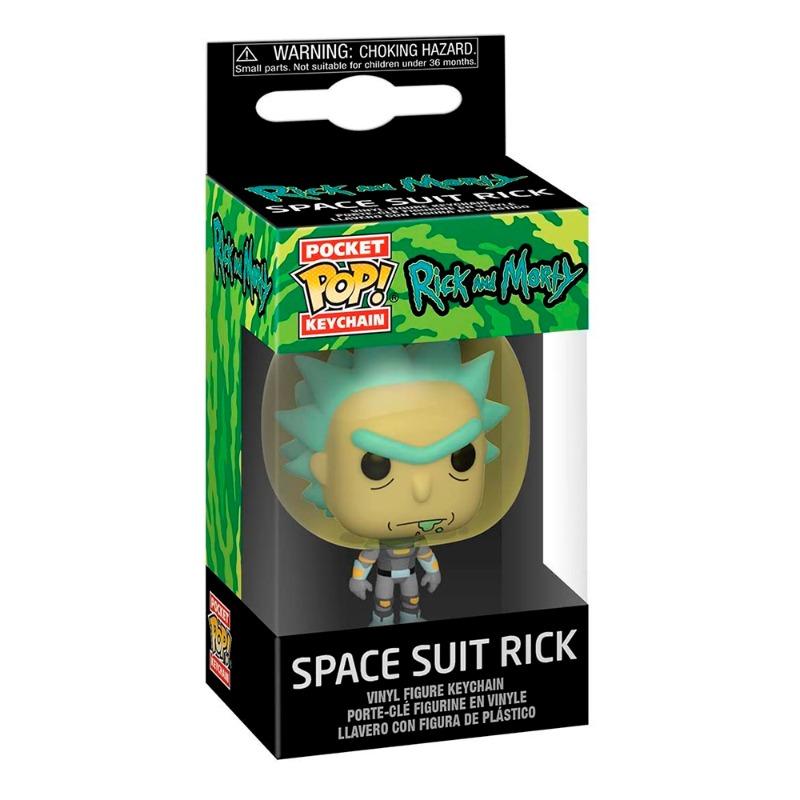 Funko Pop Keychain Rick And Morty - Space Suit Rick Figure