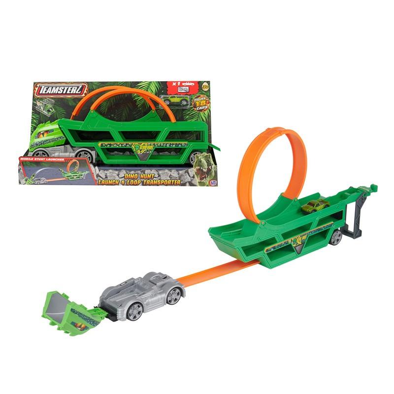 Teamsterz D/H Launch & Loop Playset with 1 Car - Interactive Stunt Toy