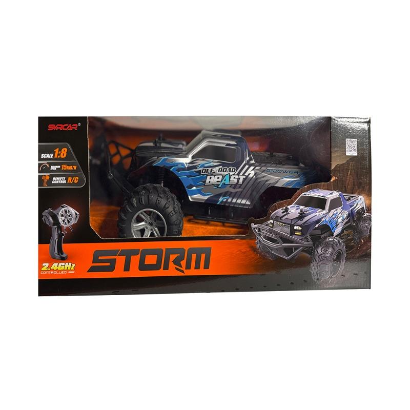 Syrcar 1:8 Remote Control Storm Off Road Beast Car - Blue
