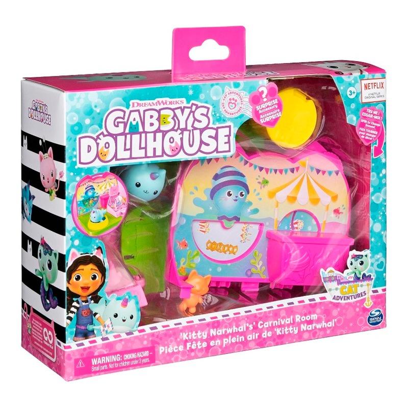 جابي دول هاوس - مجموعة غرفة كرنفال كيتي ناروال -أشكال متعددة