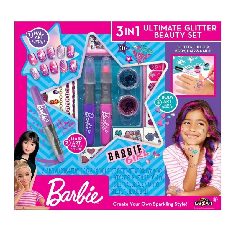 Barbie 3-in-1 Ultimate Glitter Beauty Set
