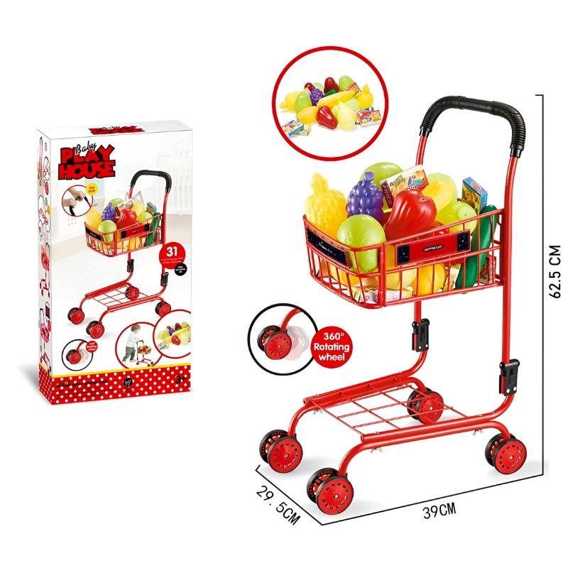 Supermarket Shopping Cart Set