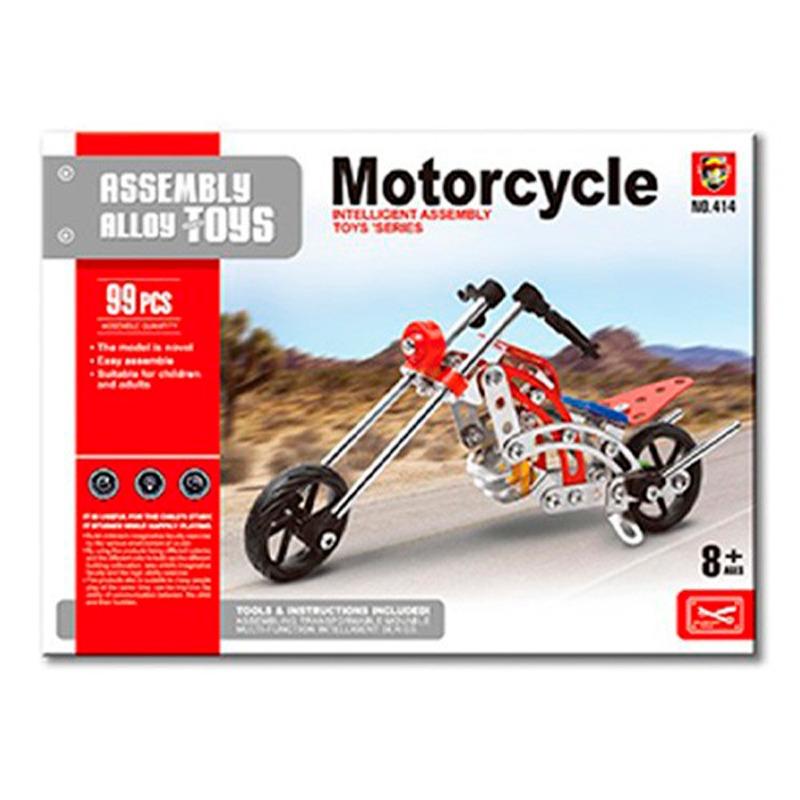 مجموعة لعبة بناء الدراجة النارية - 99 قطعة