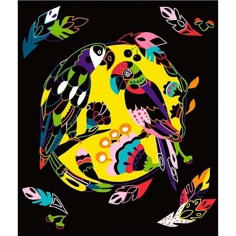 Janod Scratch Art Animals Of The World