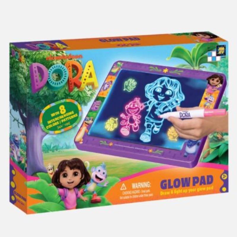 لوح رسم مضيء بشخصية دورا المستكشفة