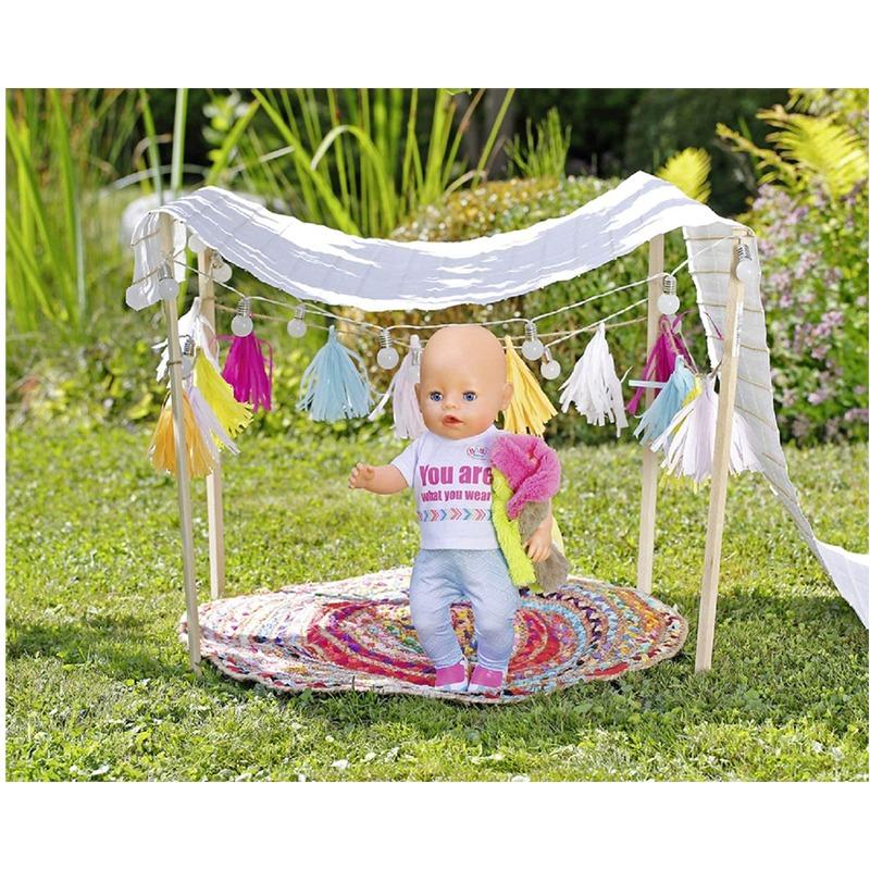 بيبي بورن - مجموعة ملابس ديلوكس الملونة مع معطف للدمى 43 سم