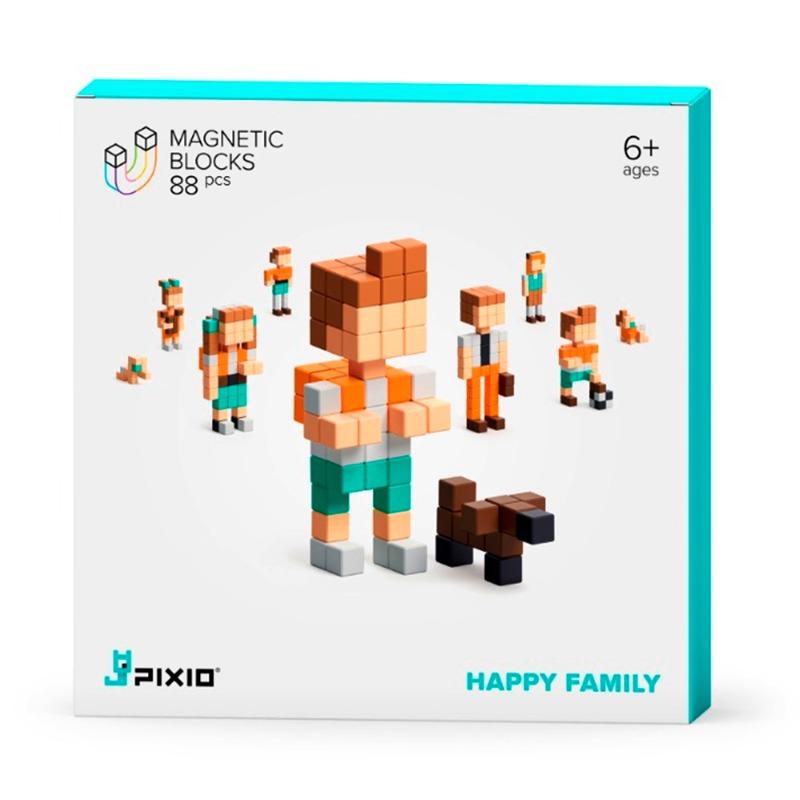 PIXIO Happy Family - 88 Magnetic blocks