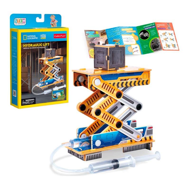 National Geographic 3D Puzzle Hydraulic Lift - Science Kit
