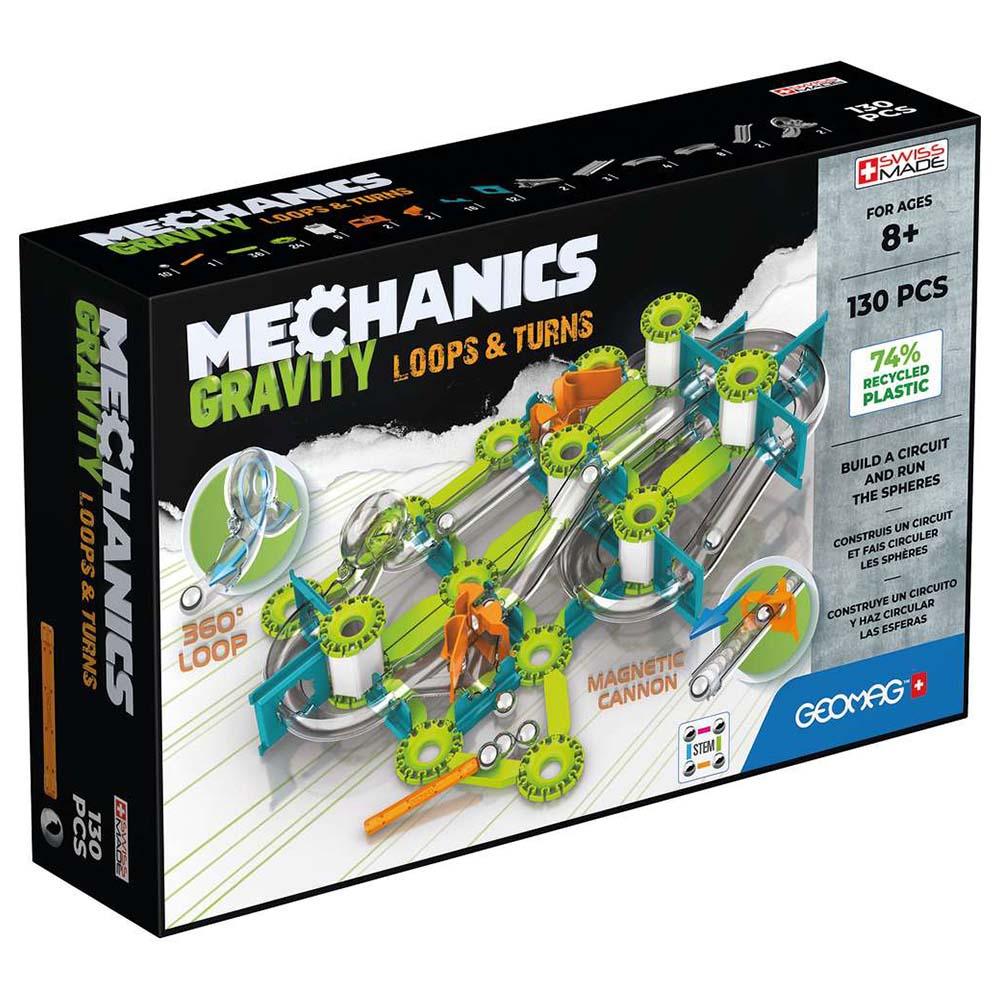 Geomag Mechanics Gravity Loops And Turns - 130 Pcs