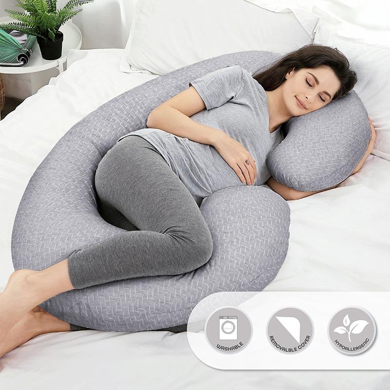 Moon - Bamboo Maternity Pillow Grey