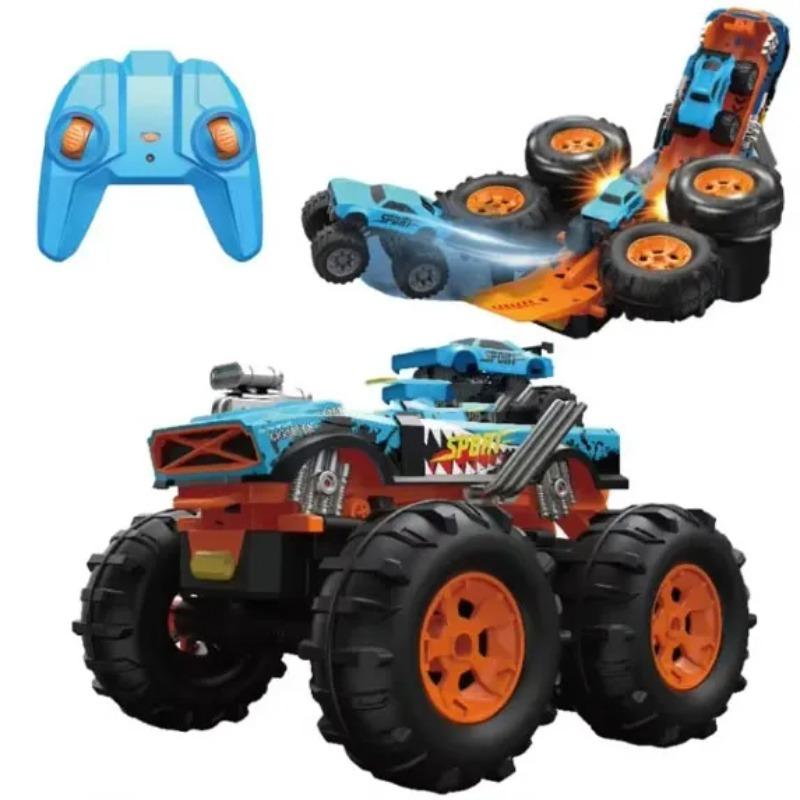 Dual Action 2-in-1 RC Off-Road Launcher Car
