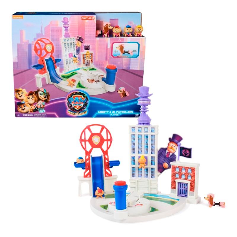 PAW Patrol The Mighty Movie Liberty & Junior Patrollers Playset