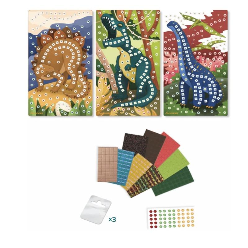 Sycomore Stick & Fun Children's Mosaics Dinosaurs