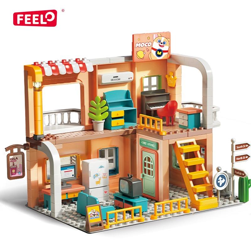 Feelo Genius Architect City Street View Building Blocks Set | 152 Pieces