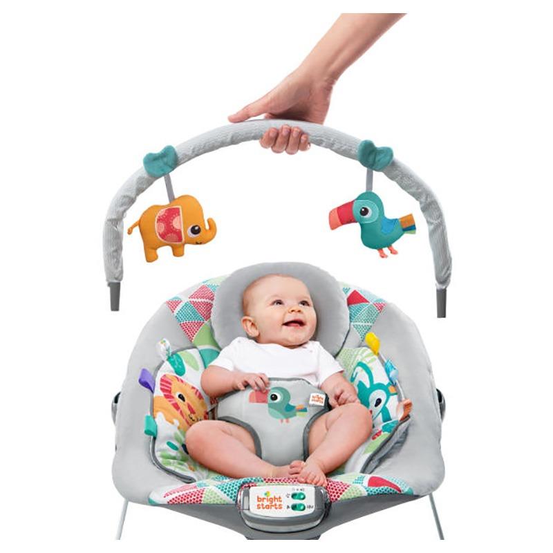 Bright Starts Toucan Tango Bouncer - Grey