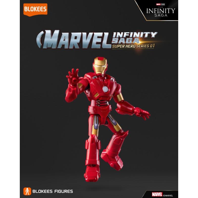 Blokees Champion Class | Marvel Infinity Saga Iron Man Mark LXXXV | 167-Piece Buildable Action Figure.