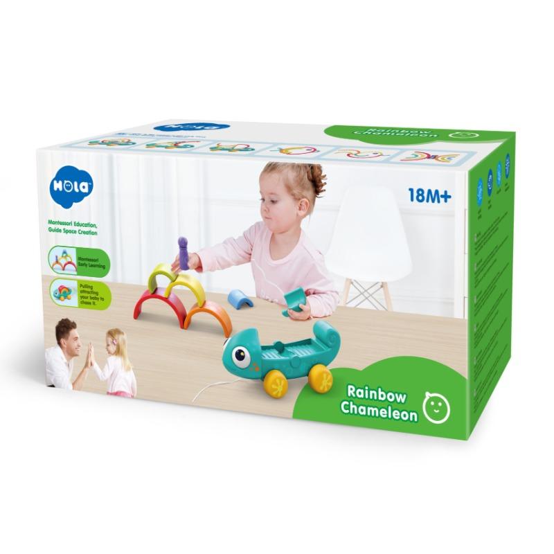 Hola Rainbow Chameleon Toy