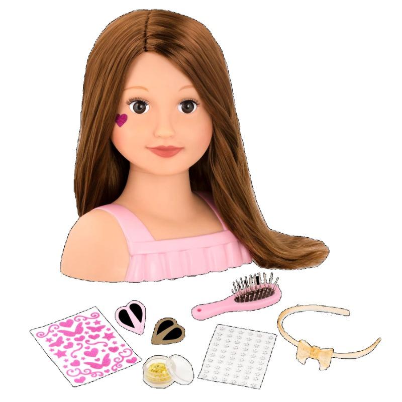 Our Generation Hair Play Styling Head Doll with Accessories