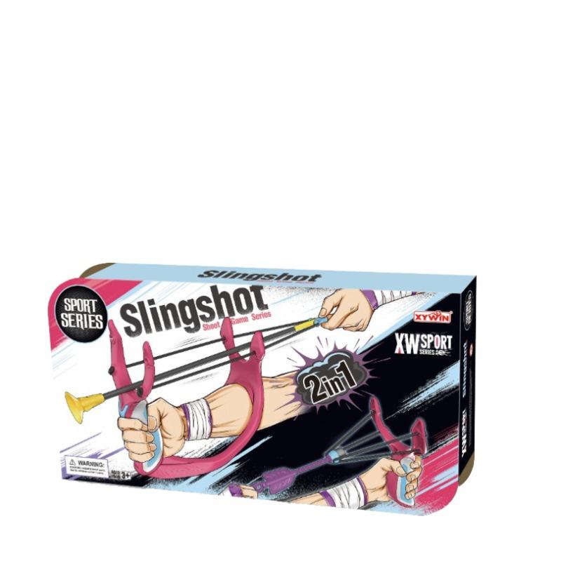 Rubber Slingshot Play Set 2In1 - Pink
