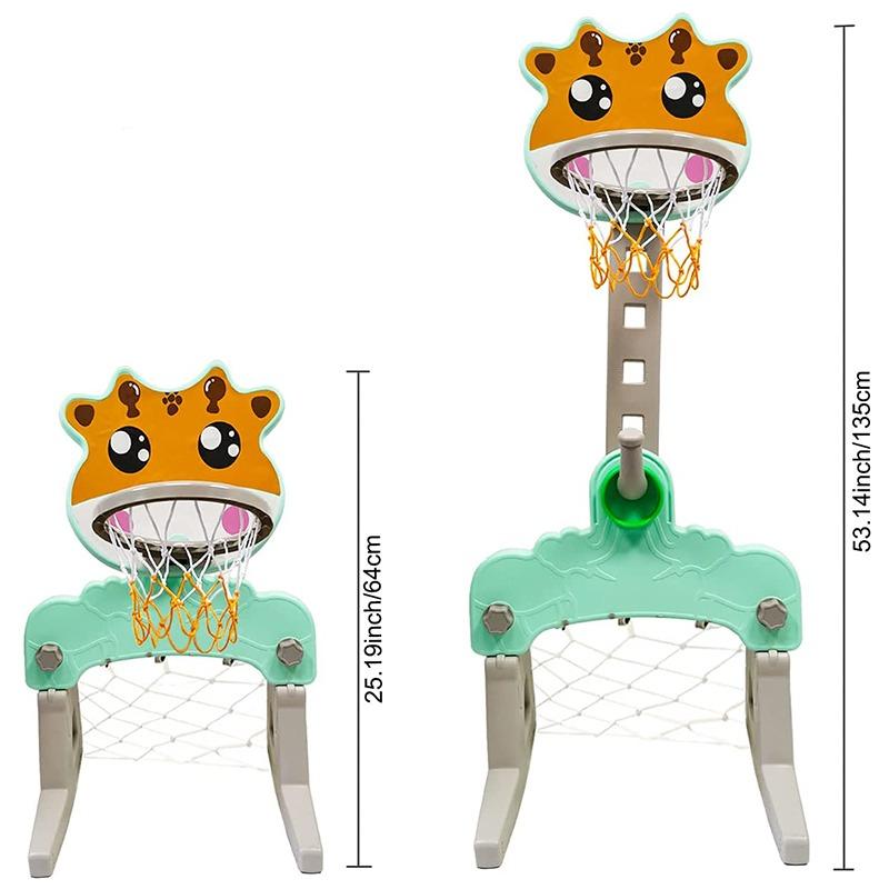 اش اكس سبورتز - مجموعة ألعاب كرة السلة و كرة القدم 3 في 1