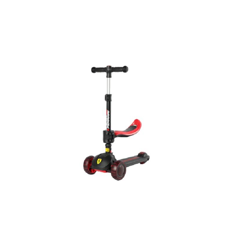 Ferrari Twist Scooter For Kids - Black