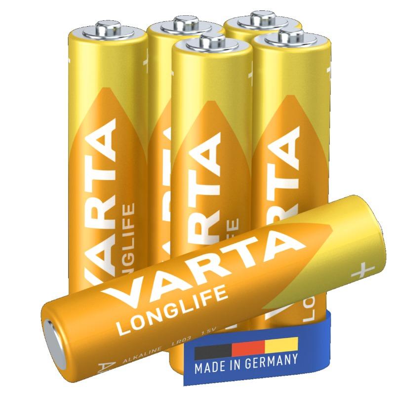 فارتا - بطاريات حجم AAA لونج لايف برومو 4+ 2 قطعة