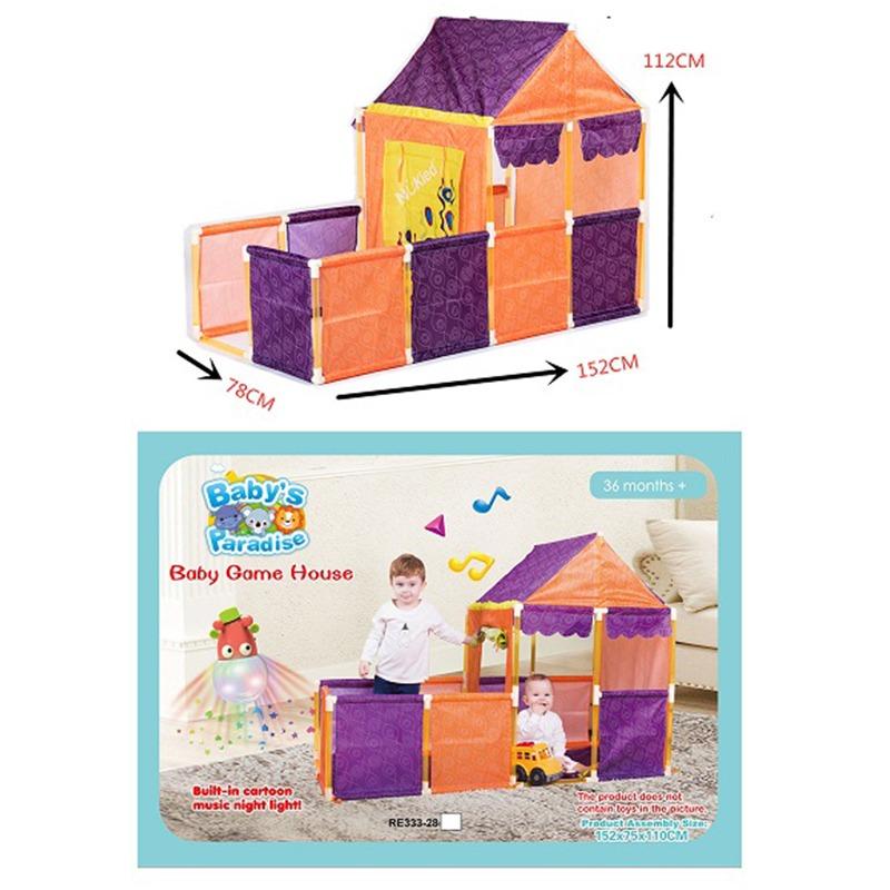 خيمة لعب الأطفال بارادايس - لون برتقالي وبنفسجي