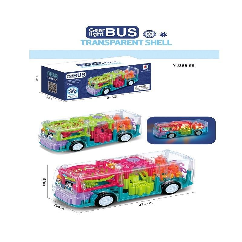Light Up Transparent Bus