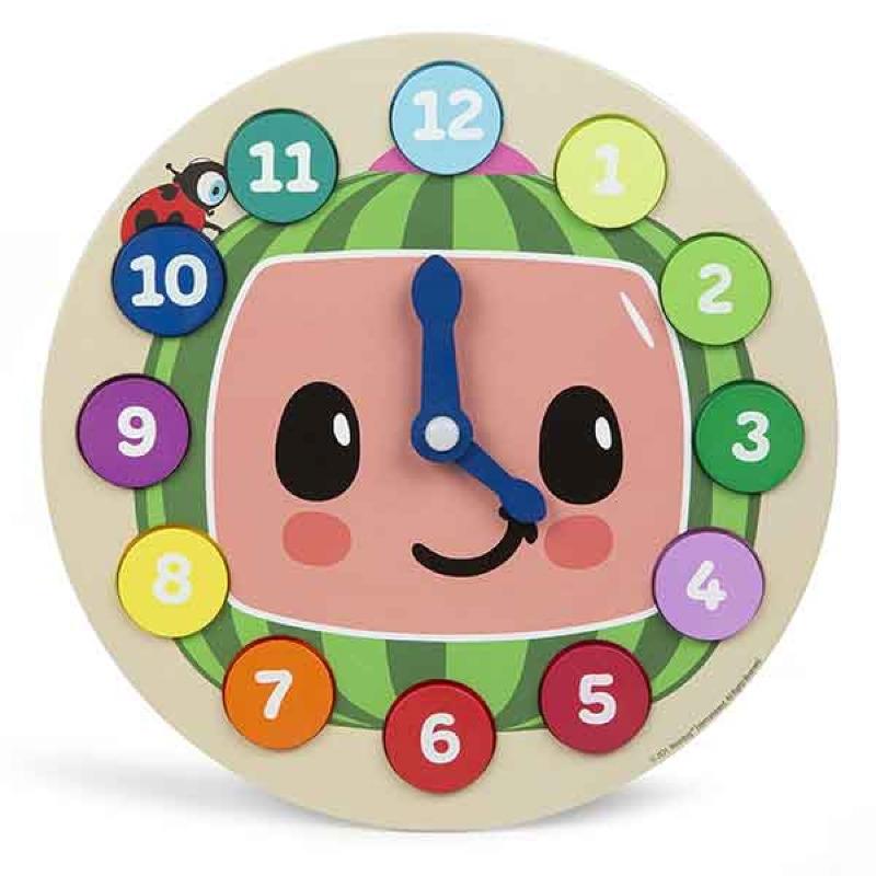 Cocomelon Wooden Educational Clock