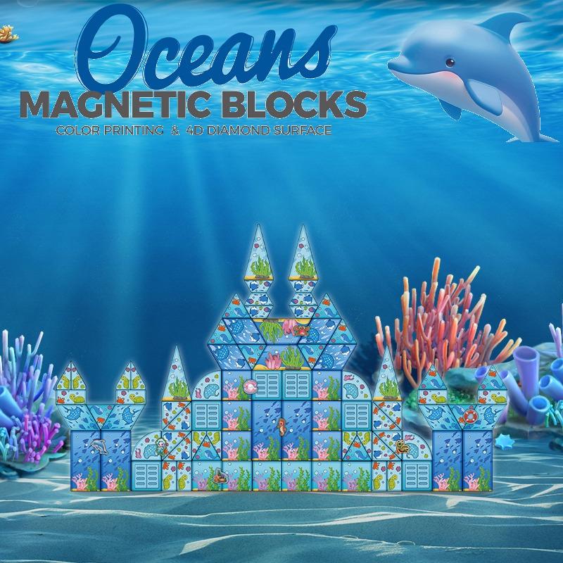 Ocean Shape Magic Magnetic Cubes - 72 Pc